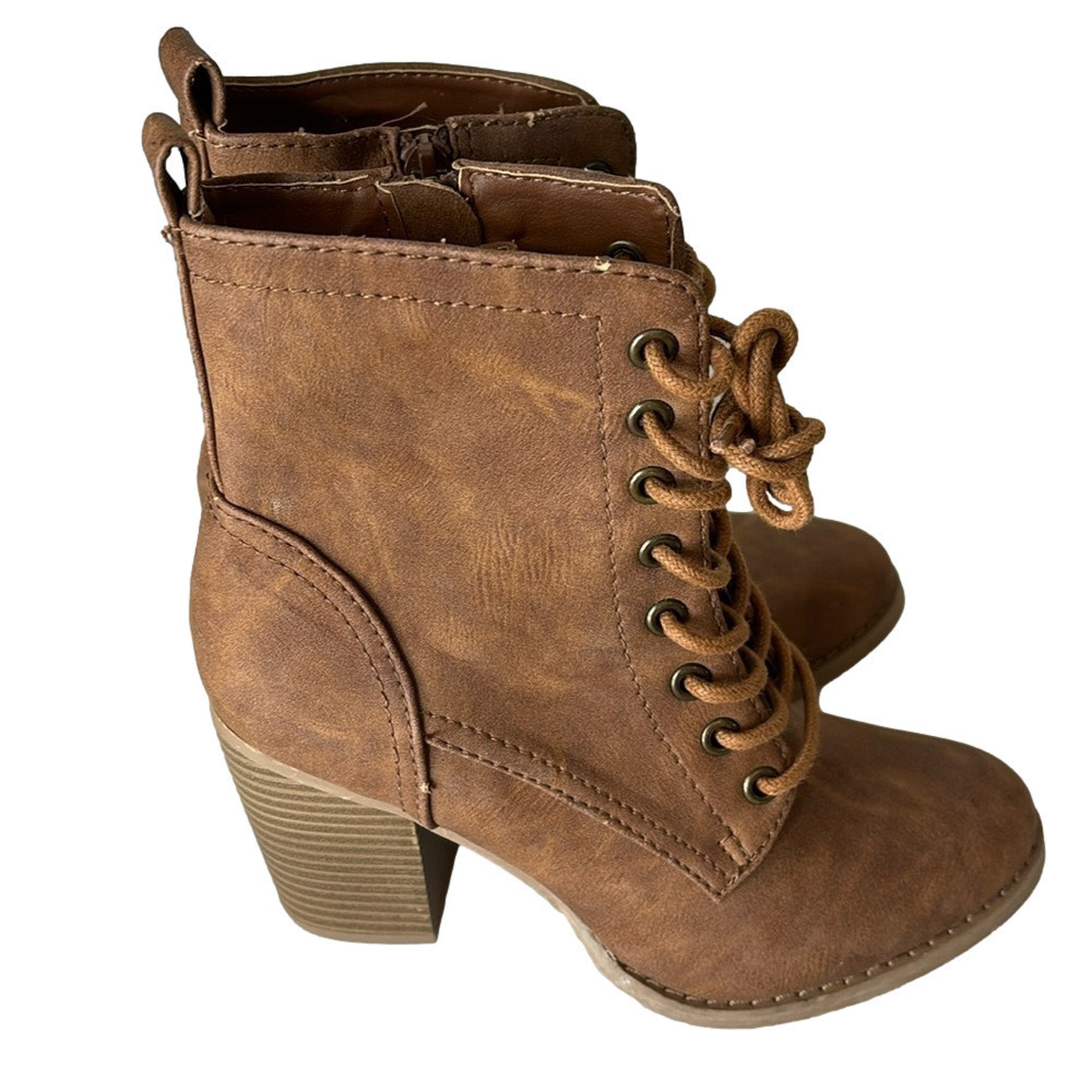 Curfew Kim Brown Ankle Boots Size 6 NWT